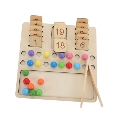 Yardwe 1Satz Holzspielzeug Lernspielzeug für Bunten für Kleinkinder Mathematikkenntnissen und Einfachem Rechnen Yardwe 1Satz Holzspielzeug Lernspielzeug für Bunten für Kleinkinder Mathematikkenntnissen und Einfachem Rechnen von Yardwe