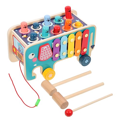 Yardwe 1Satz Holzspielzeug Pädagogisches Hammerspiel Mit Xylophon Für Fördert Musikspiel Und Feinmotorik Für Frühe Bildung Und Farberkennung Für Kleinkinder Ab Jahr von Yardwe
