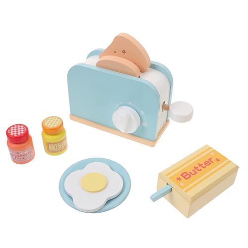 Yardwe 1Satz Holzspielzeug Toaster Set Für Interaktives Lernspielzeug Aus Stabilem Sicher Und Kreativ Rollenspiele Und Frühe Kochabenteuer von Yardwe