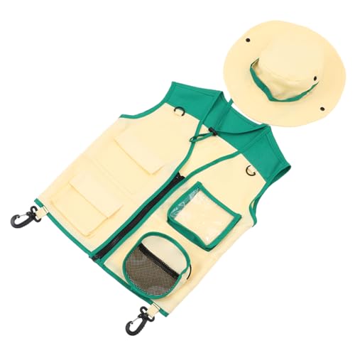 Yardwe 1Satz Junge Mädchen Outdoor Explorer Weste Mit Hut Teiliges Kostüm Für Freien Für Entdeckungen Und Rollenspiele Yardwe 1Satz Junge Mädchen Outdoor Explorer Weste Mit Hut Teiliges Kostüm Für Freien Für Entdeckungen Und Rollenspiele von Yardwe