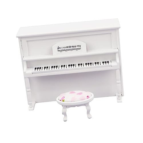 Yardwe 1Satz Klavier Für Mini Dekoration Für Puppenhaus Holz Klavier Realistische Klavierverzierung Perfektes Zubehör Für Kreatives von Yardwe