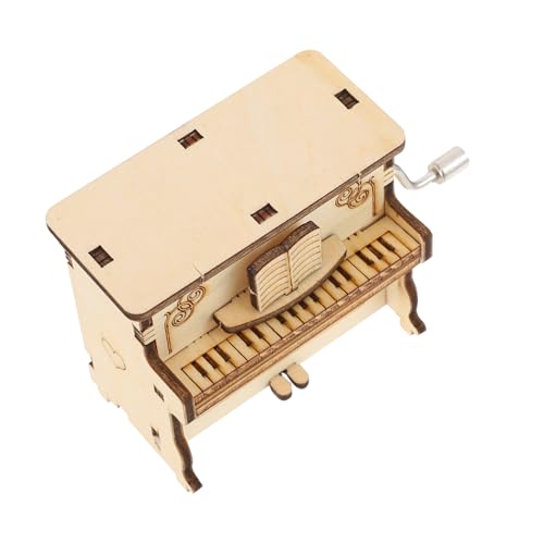 Yardwe 1Satz Klavier Modell Holz Puzzle Für DIY Musikbox Spieluhr Pädagogisches Bastelset Aus Hochwertigem Holz Fördert Kreativität Und Fantasie Perfektes von Yardwe