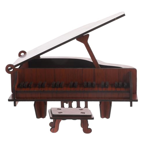 Yardwe 1Satz Klavier Puzzle Für Selbstmontage DIY Kreatives Lernspielzeug Konzentration Und Hand Auge Koordination Robustes Holzspielzeug Für Geburtstage von Yardwe