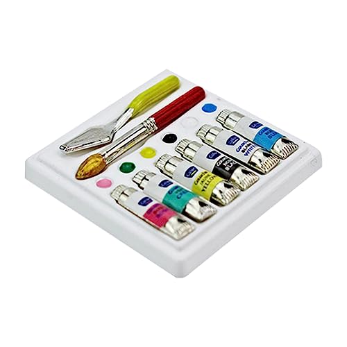 Yardwe 1Satz Mini Aquarell Für Puppenhaus Simulation Aquarell Deko Realistische Miniaturen Für Kreatives Und Rollenspiele Perfektes Für DIY Mini House Fans von Yardwe