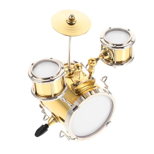 Yardwe 1Satz Mini Drum Modell Für Puppenhauszubehör Stilvolle Trommel Dekoration Kindergeschenk Für Kreative Räume Wohnzimmer Und Karaoke Räume von Yardwe