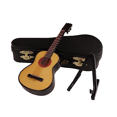 Yardwe 1Satz Mini Gitarrenmodell Realistisches Musikinstrument Box Für Musikliebhaber Und Home Office Dekoration von Yardwe
