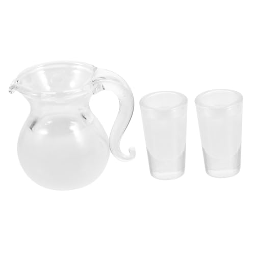 Yardwe 1Satz Mini Küchenzubehör Für Puppenhaus Glaskrug Und Tassen Set Realistische Glasbehälter Für Milch Und Orangensaft Für Puppenstuben Und Spielwelten Yardwe 1Satz Mini Küchenzubehör Für Puppenhaus Glaskrug Und Tassen Set Realistische Glasbehälter Für Milch Und Orangensaft Für Puppenstuben Und Spielwelten von Yardwe
