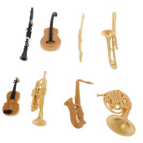 Yardwe 1Satz Miniatur Musikinstrumente Set Teiliges Puppenzubehör für Miniaturhäuser Realistische Holzblasinstrumente Details für Musikliebhaber und Sammler Yardwe 1Satz Miniatur Musikinstrumente Set Teiliges Puppenzubehör für Miniaturhäuser Realistische Holzblasinstrumente Details für Musikliebhaber und Sammler von Yardwe