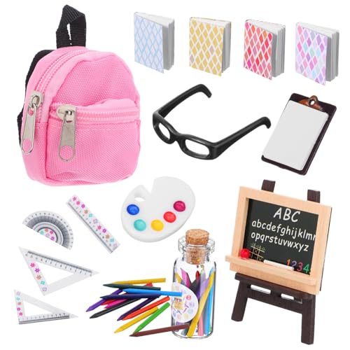 Yardwe 1Satz Miniatur Schultasche Entzückendes Lernwerkzeug für Simuliertes Schulmaterial Kreative Deko für Puppenhäuser DIY Szenen Kompakte Lebendiges Design Yardwe 1Satz Miniatur Schultasche Entzückendes Lernwerkzeug für Simuliertes Schulmaterial Kreative Deko für Puppenhäuser DIY Szenen Kompakte Lebendiges Design von Yardwe