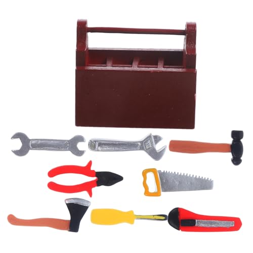 Yardwe 1Satz Miniatur Werkzeugset für Puppenhaus Kompaktes Teilige Werkzeugkasten mit Dekorationsspielzeug für Kreative Rollenspiele für Kreative Projekte Yardwe 1Satz Miniatur Werkzeugset für Puppenhaus Kompaktes Teilige Werkzeugkasten mit Dekorationsspielzeug für Kreative Rollenspiele für Kreative Projekte von Yardwe