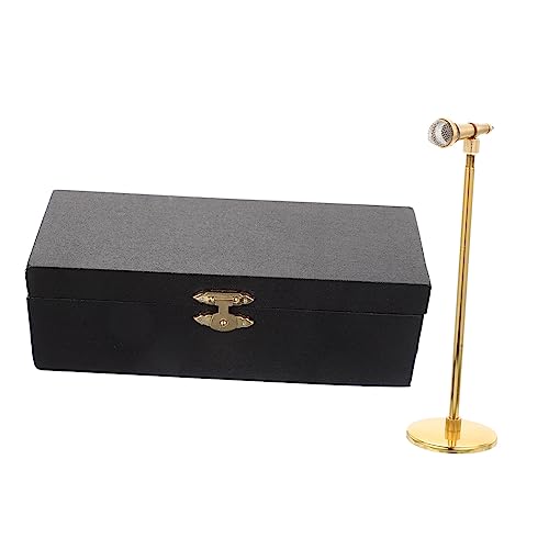 Yardwe 1Satz Miniaturmikrofon Modell Mit Höhenverstellbarem Mikrofon Für Puppenhauszubehör Mikrofon Holzbox Verstellbar Für Puppen Und Spielzeugfiguren Yardwe 1Satz Miniaturmikrofon Modell Mit Höhenverstellbarem Mikrofon Für Puppenhauszubehör Mikrofon Holzbox Verstellbar Für Puppen Und Spielzeugfiguren von Yardwe