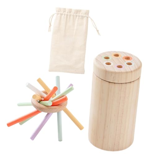Yardwe 1Satz Montessori Balance Stapelblöcke Aus Holz Sensorisches Für Kleinkinder Fördert Feinmotorik Und Problemlösungsfähigkeiten Für Kreatives Und Kognitive Entwicklung von Yardwe