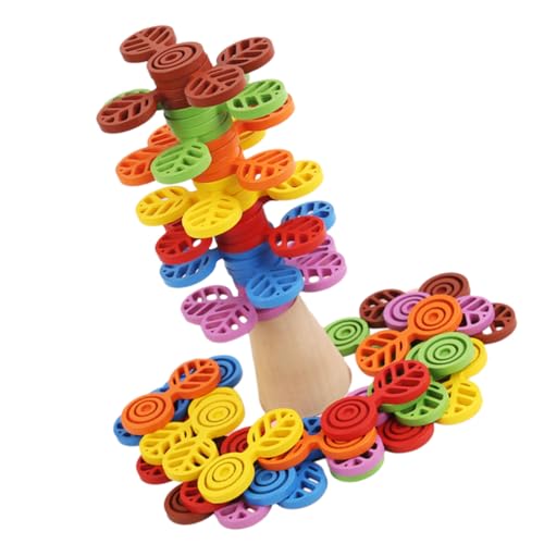 Yardwe 1Satz Montessori Kognitionsspielzeug Holzspielzeug Stapelspiel Regenbogenbaum Für Pädagogisches Motorik Und Kreativität Für Kleinkinder Und Vorschulkinder von Yardwe