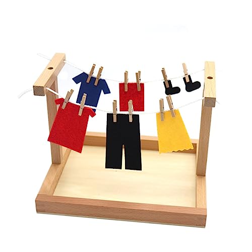Yardwe 1Satz Montessori Lernspielzeug Holzspielzeuge Zur Praktischer Fähigkeiten Und Selbstpflege Für Kreative Und Lernzeiten von Yardwe