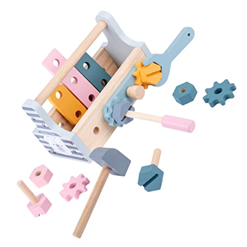Yardwe 1Satz Multifunktionaler Holz Werkzeugkasten Für DIY Bausatz Mit Werkzeugen Kreativität Und Motorik Für Kleinkinder Und Vorschulkinder von Yardwe