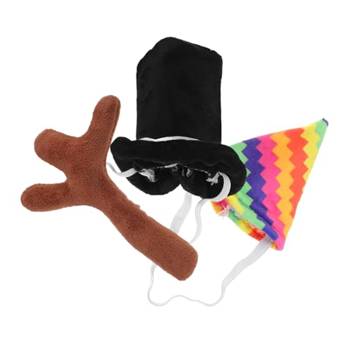 Yardwe 1Satz Plüschpuppe Zubehör mit Mütze und Geweih für Stilvolle Dekoration und Ankleidezubehör für Fotografie und Cosplay von Stoffpuppen von Yardwe
