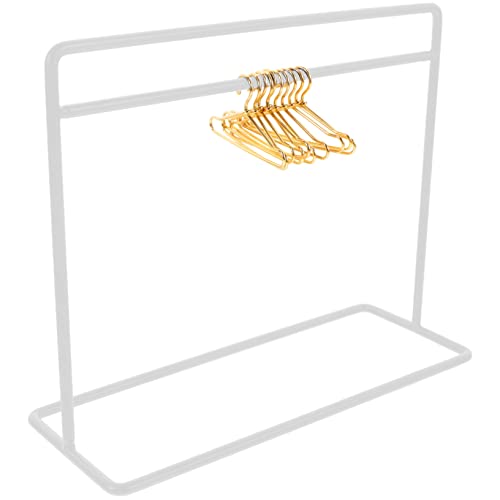 Yardwe 1Satz Puppen Kleiderbügel Teiliges Puppenbekleidungsregal Aus Hochwertigem Kleine Kleiderbügel Und Kleiner Wäscheständer von Yardwe