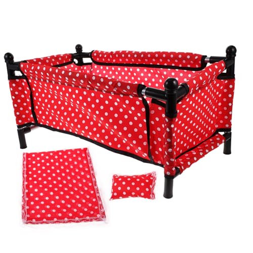 Yardwe 1Satz Puppenbett Für Puppenhäuser Zubehör Für Kreative Spielwelten Und Detailreich Gestaltet von Yardwe
