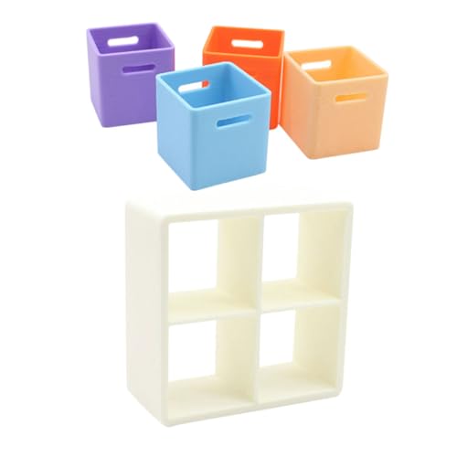 Yardwe 1Satz Puppenhaus Aufbewahrungsbox mit Lagerregal Kunststoff Aufbewahrung für Mini Dekoration zur Organisation Kleiner Gegenstände und Fantasievollem Yardwe 1Satz Puppenhaus Aufbewahrungsbox mit Lagerregal Kunststoff Aufbewahrung für Mini Dekoration zur Organisation Kleiner Gegenstände und Fantasievollem von Yardwe