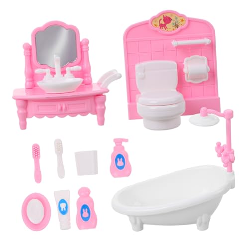 Yardwe 1Satz Puppenhaus Badezimmer Möbel Miniaturmöbel für Puppenhaus Badezimmer Dekoration Realistische Badezimmer Requisite für Kreative Spielwelten Yardwe 1Satz Puppenhaus Badezimmer Möbel Miniaturmöbel für Puppenhaus Badezimmer Dekoration Realistische Badezimmer Requisite für Kreative Spielwelten von Yardwe