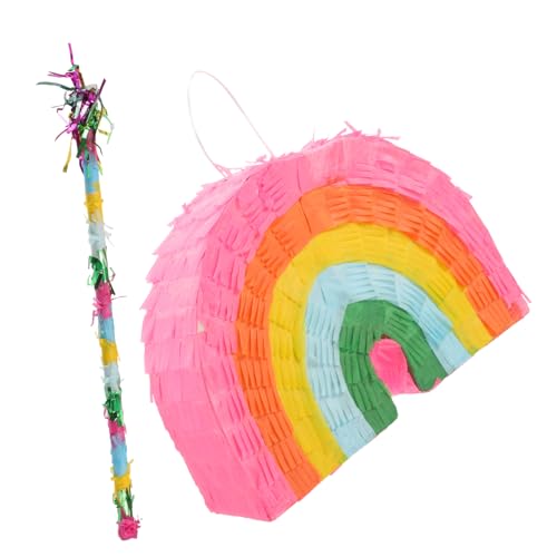 Yardwe 1Satz Regenbogen Piñata Für Kindergeburtstag Teiliges Dekorationszubehör Mit Bunter Kuchendekoration Und Piñata Stick Für Karnevalsspiele Und Feiern Yardwe 1Satz Regenbogen Piñata Für Kindergeburtstag Teiliges Dekorationszubehör Mit Bunter Kuchendekoration Und Piñata Stick Für Karnevalsspiele Und Feiern von Yardwe