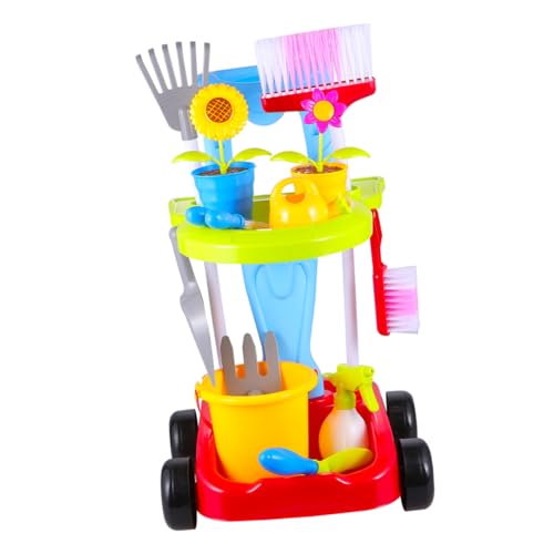 Yardwe 1Satz Reinigungswagen Set Garten Für Lernspielzeug Funktionen Spaßige Rollenspiele Eltern Junge Mädchen Beziehung von Yardwe