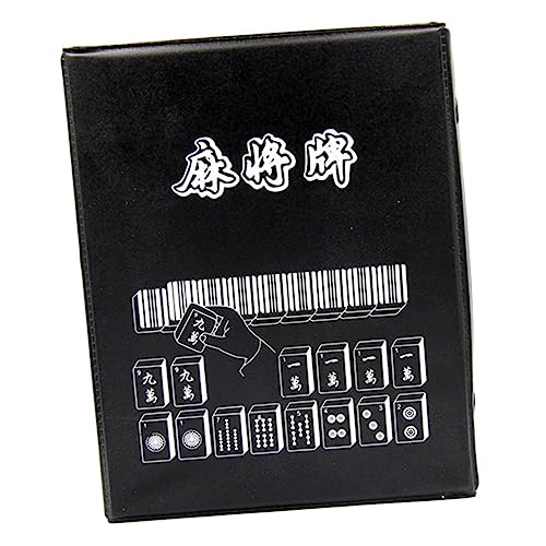 Yardwe 1Satz Reiseset Für Mahjong Traditionelles Chinesisches Mahjong Tragbarer Aufbewahrungsbox Interaktives Fliesenspiel Für Unterwegs Für Reisen von Yardwe