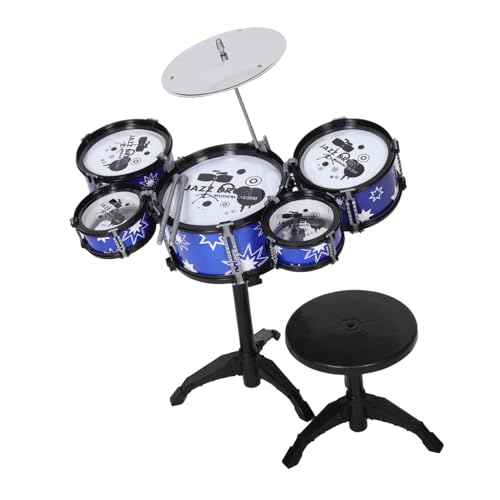 Yardwe 1Satz Schlagzeug Set Mini Schlagzeug für Rhythmusentwicklung Sicheres Material Desktop Mini Schlagzeug mit Verschiedenen Soundeffekten und Spielmodi von Yardwe