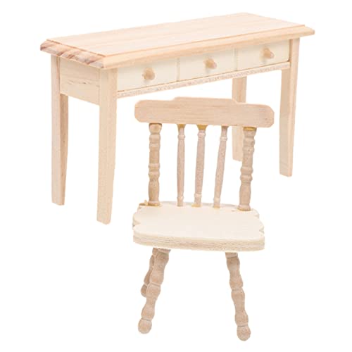 Yardwe 1Satz Schreibtischstuhl aus Holz Puppenhaus Möbel Dekoration für Realistische Designs für Mini Häuser Deko Zubehör für Kreative Spielwelten Yardwe 1Satz Schreibtischstuhl aus Holz Puppenhaus Möbel Dekoration für Realistische Designs für Mini Häuser Deko Zubehör für Kreative Spielwelten von Yardwe