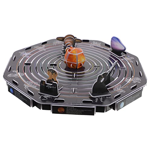 Yardwe 1Satz Solar System Puzzle Für Tragbares Lernspielzeug Einfach Zu Montieren Lehrreiches Planeten Rätsel Ohne Kleber Für Jungen von Yardwe