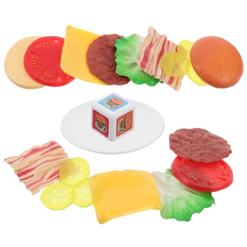 Yardwe 1Satz Stapelspiel Hamburger Für Kleinkinder Interaktives Konzentrationstrainingsspielzeug Mit Abnehmbaren Schichten Gleichgewicht Koordination Und Logischem von Yardwe