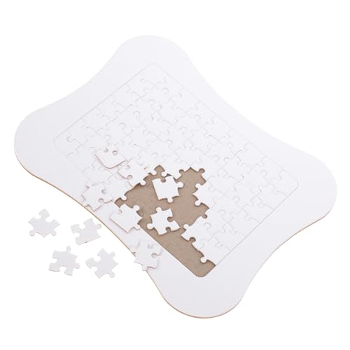 Yardwe 1Satz Sublimations Puzzle zum Selbermachen Leeres Thermotransfer Puzzle mit Rahmen Teile Individuelles Bastelpuzzle für Kreative und Familienaktivitäten von Yardwe