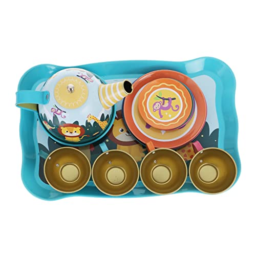 Yardwe 1Satz Teiliges Tier Tee Set Für Blechspielzeug Für Nachmittags Tee Partys Rollenspielzeug Für Kreative Und Soziale Fähigkeiten Kleine Hände von Yardwe