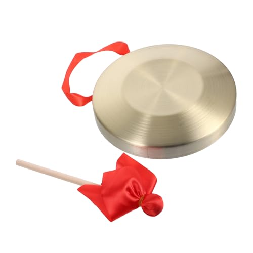 Yardwe 1Satz Traditionelles Handgong Schlaginstrument für Kupfergong mit Schlägel für Partys Aktivitäten und Dekoratives Yardwe 1Satz Traditionelles Handgong Schlaginstrument für Kupfergong mit Schlägel für Partys Aktivitäten und Dekoratives von Yardwe