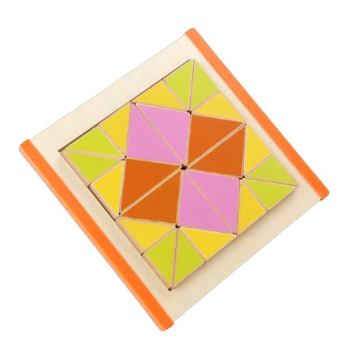 Yardwe 1Satz Triangular Puzzle für Lernspielzeug Kreativität Hand Auge Koordination und Fantasievollem für Vorschule und Kindergarten von Yardwe