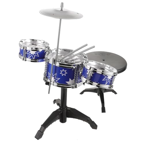 Yardwe 1Satz Trommel Musikinstrumente Mit Trommeln Für Vorschulerziehung Fördert Hand Augen Koordination Und Musikalisches Talent Stuhl von Yardwe