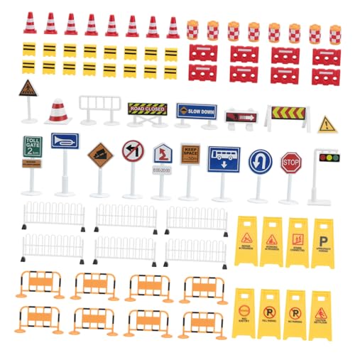 Yardwe 1Satz Verkehrsschild für Teilig Straßensperre Schild und Warnsignalen aus Langlebigem Material für Kreative Spielwelten Yardwe 1Satz Verkehrsschild für Teilig Straßensperre Schild und Warnsignalen aus Langlebigem Material für Kreative Spielwelten von Yardwe