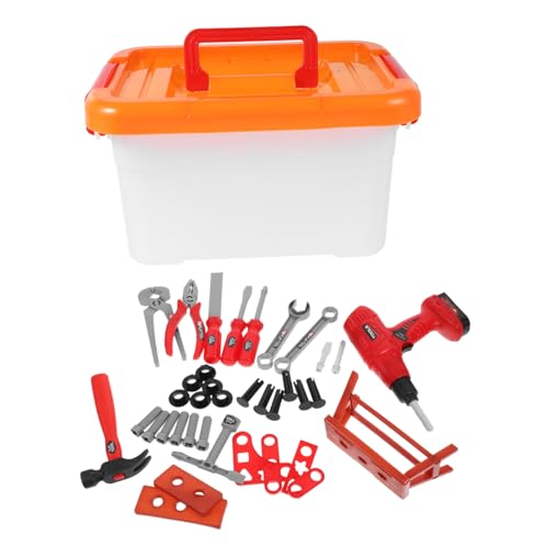 Yardwe 1Satz Werkzeugset Für Teiliges Werkzeugkoffer Für Jungen Funktionierenden Werkzeugen Aus Material Rollenspiele Und Kreative von Yardwe