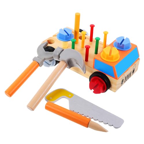 Yardwe 1Satz Werkzeugspielzeug für Holzspielzeug zum Zerlegen von Muttern Schraubenzieher und Montagefahrzeug Fördert Feinmotorik und Kreativität Geburtstagsgeschenk Yardwe 1Satz Werkzeugspielzeug für Holzspielzeug zum Zerlegen von Muttern Schraubenzieher und Montagefahrzeug Fördert Feinmotorik und Kreativität Geburtstagsgeschenk von Yardwe