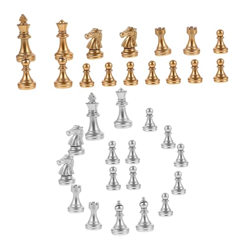 Yardwe 1Satz Wiederverwendbares Schachfiguren aus Kunststoff Internationale Schachfiguren für Schachbrett Kreative Designs Stabil und Leicht für Erwachsene Yardwe 1Satz Wiederverwendbares Schachfiguren aus Kunststoff Internationale Schachfiguren für Schachbrett Kreative Designs Stabil und Leicht für Erwachsene von Yardwe