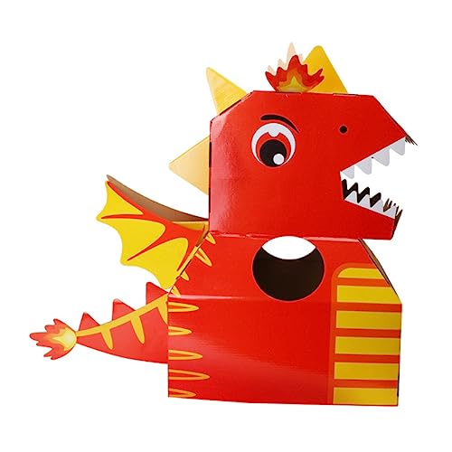 Yardwe 1Stück DIY Dinosaurier Kostüm Papierkleidung Für Kreatives Puzzle Leichtes Für Kindergarten Und Fördert Hand Augen Koordination Und Kreativität von Yardwe
