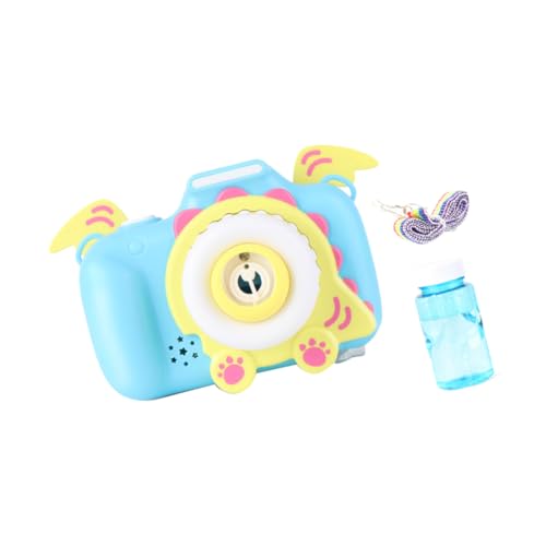 Yardwe 1Stück Dinosaurier Bubble Blower Für Vollautomatische Seifenblasenmaschine Mit Licht Und Musik Wasserspielzeug Für Draußen Cartoon Design Ohne Batterie Blau von Yardwe