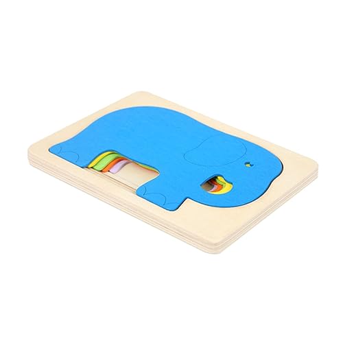 Yardwe 1Stück Elefant Holzpuzzle Für Kreatives Mehrschichtiges Puzzle Kreativität Und Motorischen Fähigkeiten Sicheres Und Langlebiges Lernspielzeug von Yardwe