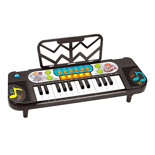 Yardwe 1Stück Elektronisches Klavier Multifunktionales Musikinstrument Lautstärkeregelung Fördert Hand Augen Koordination Und Musikverständnis Für Jungen Schwarz von Yardwe