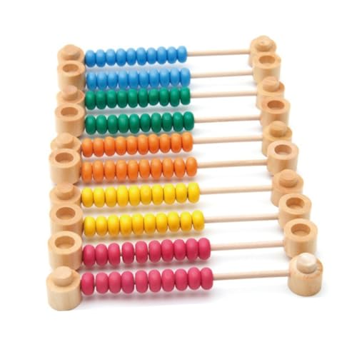 Yardwe 1Stück Holz Lernspielzeug Für Abnehmbares Rechenwerkzeug Für Frühkindliche Bildung Für Montessori Bunt Gestaltet Für Kreative Mathematikförderung von Yardwe