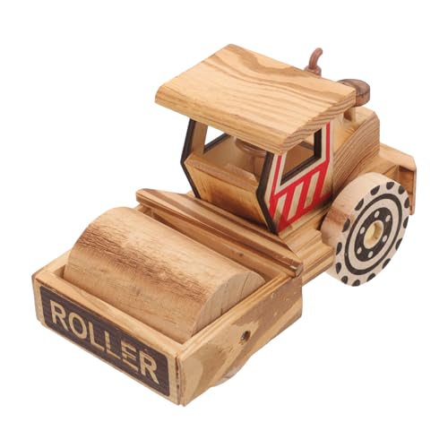 Yardwe 1Stück Holz Modell Pullback Für Lustiges Straßenroller Für Jungen Für Kreatives Und Bauprojekte Fördert Hand Augen Koordination von Yardwe