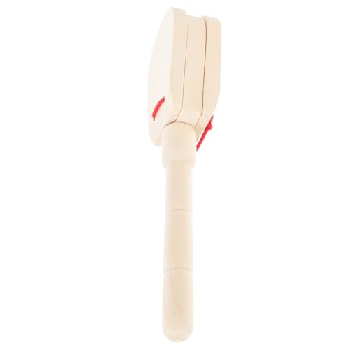 Yardwe 1Stück Kastagnetten Musikinstrument Für Vorschulunterricht Pädagogisches Percussion Instrument Musikspielzeug Für Kleinkinder Und Vorschulkinder von Yardwe
