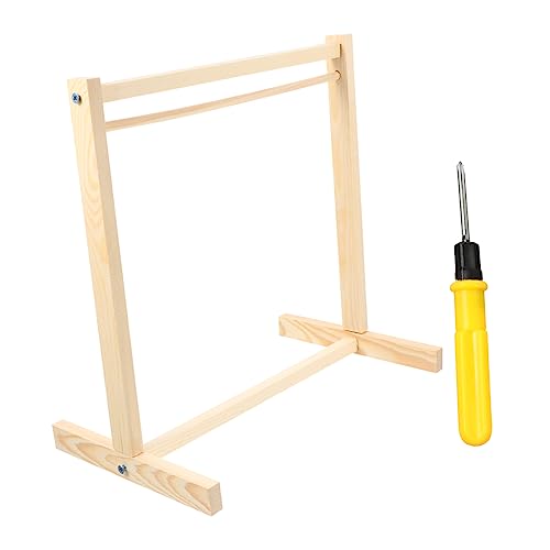 Yardwe 1Stück Kleiderständer Für Puppen Aus Holz Puppenkleiderbügler Für Puppenkleidung Praktischer Organizer Für Fördert Und Pflegefähigkeiten Einfach von Yardwe