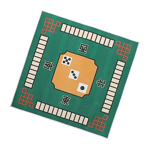 Yardwe 1Stück Mahjong Tischset Quadrat Tischdecke Mahjong Matte Für Spiele Geräuschreduzierende Spielunterlage Für Brettspiele Zu Hause Grün von Yardwe