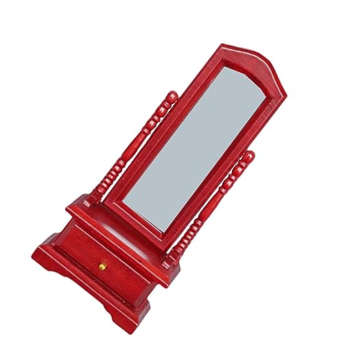 Yardwe 1Stück Mini Dressingspiegel Für Puppenhaus Holzschubladenmöbel Rot DIY Puppenmöbel Zur Verschönerung Der Wohnkultur Und Steigerung Der Künstlerischen Yardwe 1Stück Mini Dressingspiegel Für Puppenhaus Holzschubladenmöbel Rot DIY Puppenmöbel Zur Verschönerung Der Wohnkultur Und Steigerung Der Künstlerischen von Yardwe